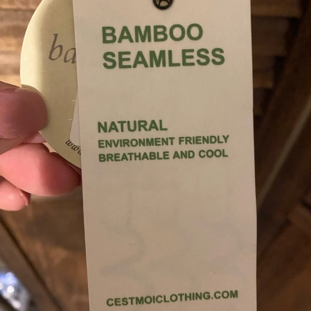 Bamboo Seamless Bandeau OS - Charcoal